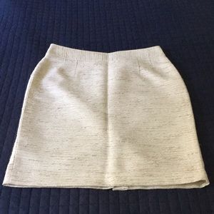 Banana Republic Mini Skirt Gold Metallic Threads
